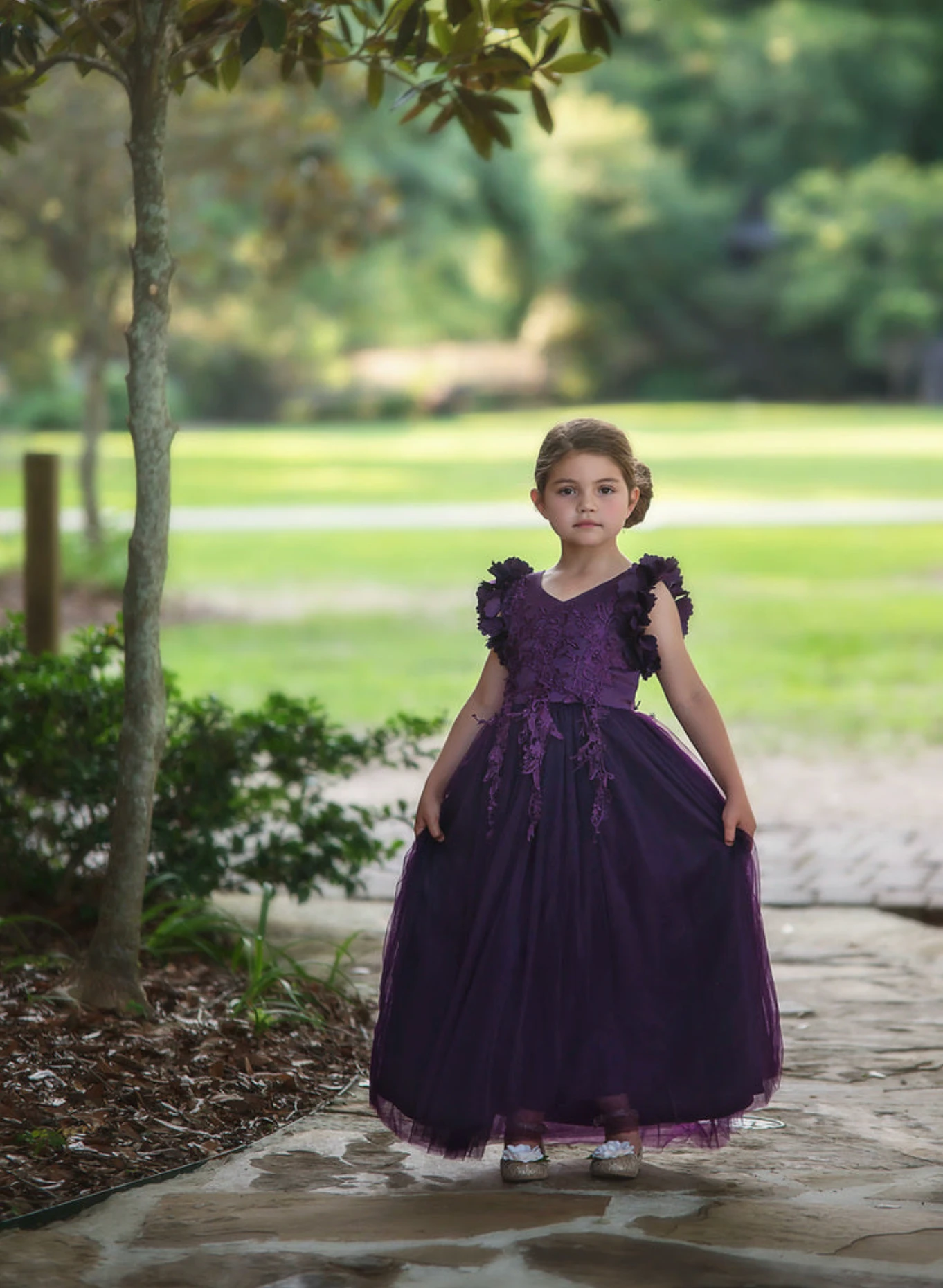 BIANCA GOWN EGGPLANT 2 BIANCA GOWN EGGPLANT - Image 2