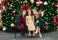 EMMA SEQUIN DRESS EMERALD -Trish Scully Dresses Outlet Store TSC14fb 1