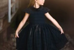 EVANGELINE DRESS BLACK -Trish Scully Dresses Outlet Store TSC15fbcopy