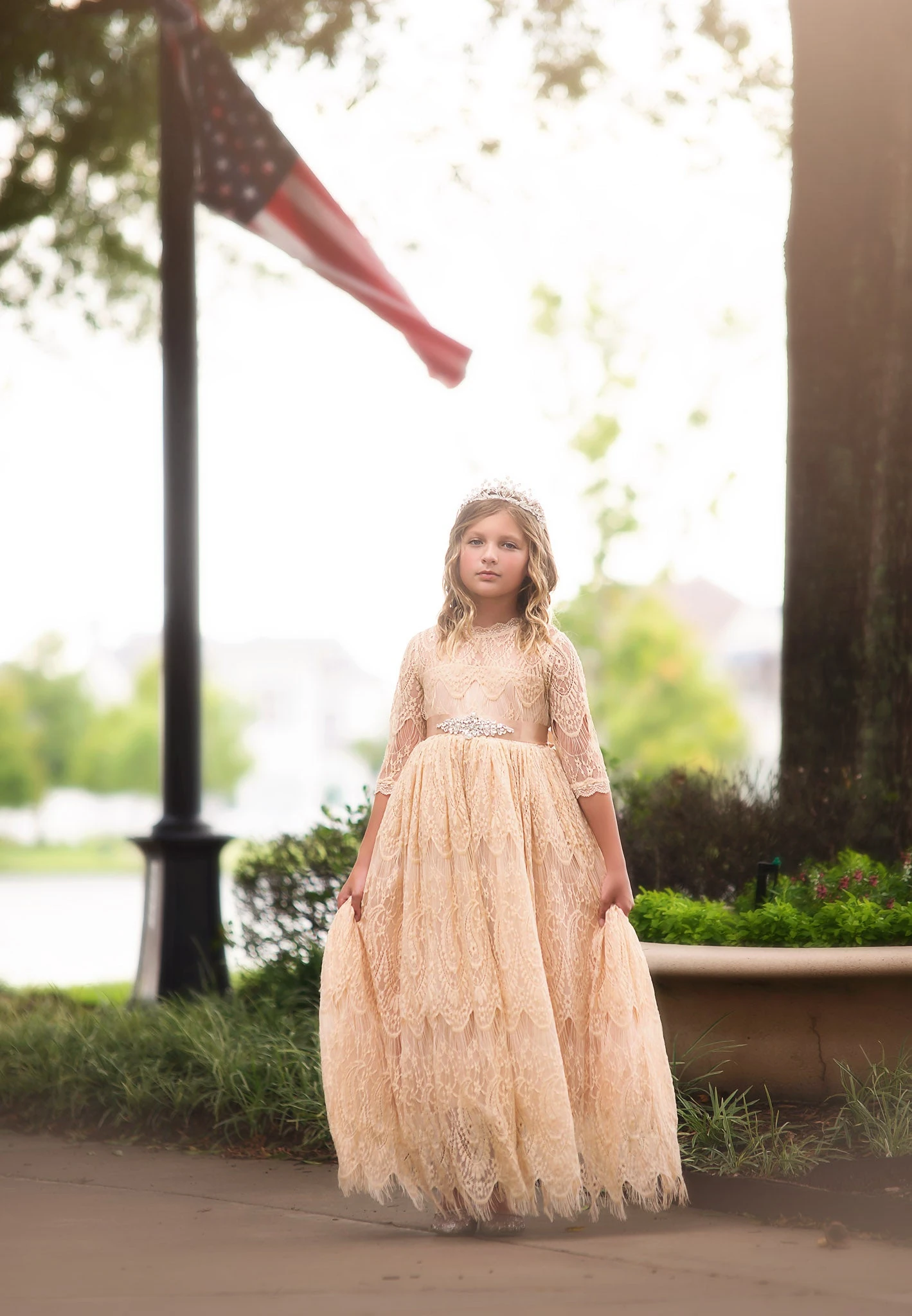 BELLA RAFAELA GOWN & BELT SET BUTTERSCOTCH 2 BELLA RAFAELA GOWN & BELT SET BUTTERSCOTCH - Image 2