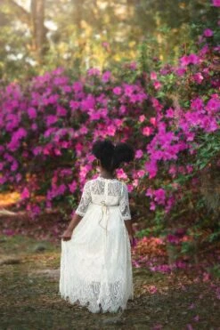 SPLENDOR GOWN & BELT SET IVORY -Trish Scully Dresses Outlet Store TSC26fb 1 copy