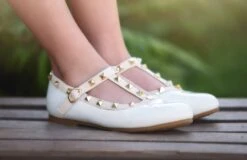 VICTORIA SHOE WHITE PATENT -Trish Scully Dresses Outlet Store TSC2fb 6