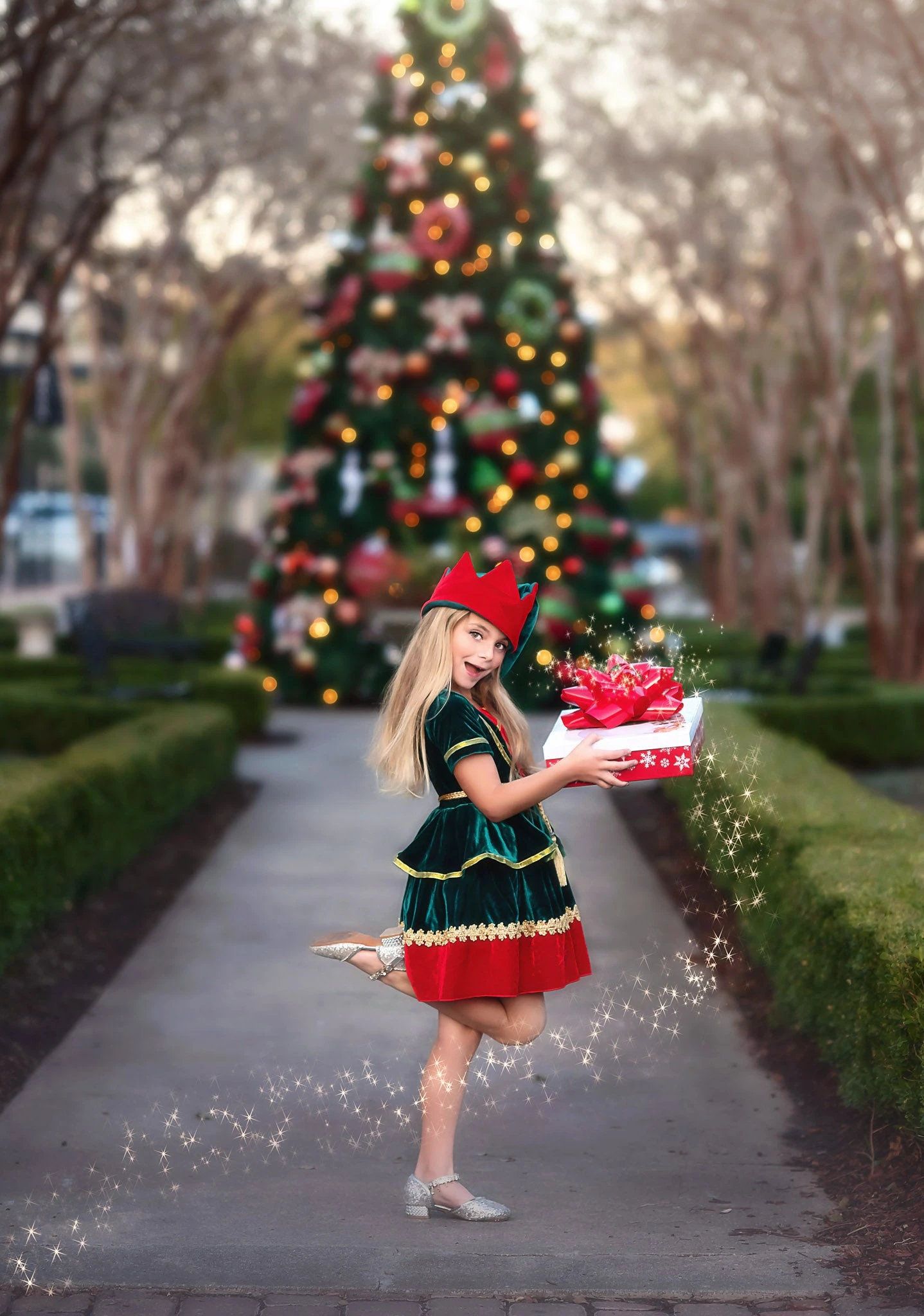 JANIE THE ELF DRESS & HAT SET 2 JANIE THE ELF DRESS & HAT SET - Image 2