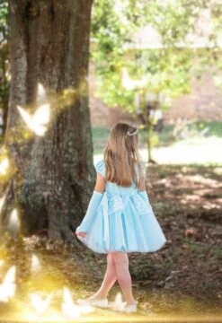 FLASH SALE PRINCESS ADELINE MINI DRESS & GLOVES SET BLUE -Trish Scully Dresses Outlet Store adelinebluemini3