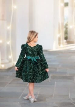 EMMA SEQUIN DRESS EMERALD -Trish Scully Dresses Outlet Store emmaemerald3