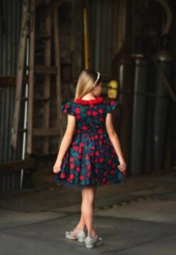 EVANGELINE DRESS NAVY ROSE FLORAL -Trish Scully Dresses Outlet Store evangeline3