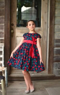 ISLA DRESS NAVY ROSE FLORAL -Trish Scully Dresses Outlet Store islarose