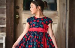 ISLA DRESS NAVY ROSE FLORAL -Trish Scully Dresses Outlet Store islarose4