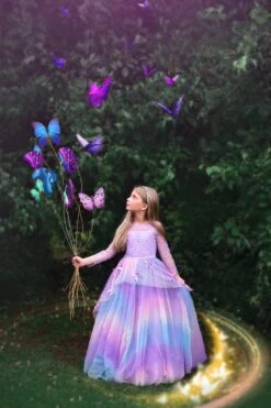 MARIPOSA GOWN WATERCOLORS -Trish Scully Dresses Outlet Store mariposarnbw