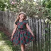 RORY DRESS EMERALD TARTAN