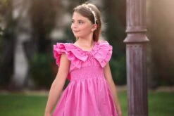 SADIE DRESS FUCHSIA -Trish Scully Dresses Outlet Store sadiepink3