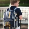 NAVY STRIPE PREP BACKPACK