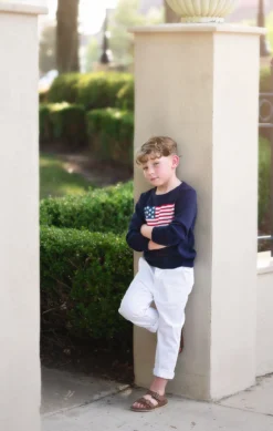 HENRY PANT WHITE -Trish Scully Dresses Outlet Store whitepantsflagsweater3