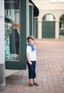 HENRY PANT NAVY -Trish Scully Dresses Outlet Store whitepolonavypants